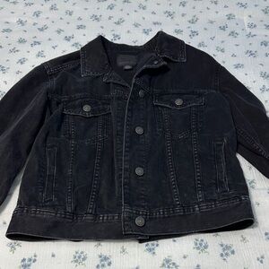 American Eagle Outfitters Black Denim Jacket